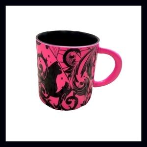 Starbucks Halloween 2021 Limited Edition Neon Pink Black Cat Coffee Cup Mug